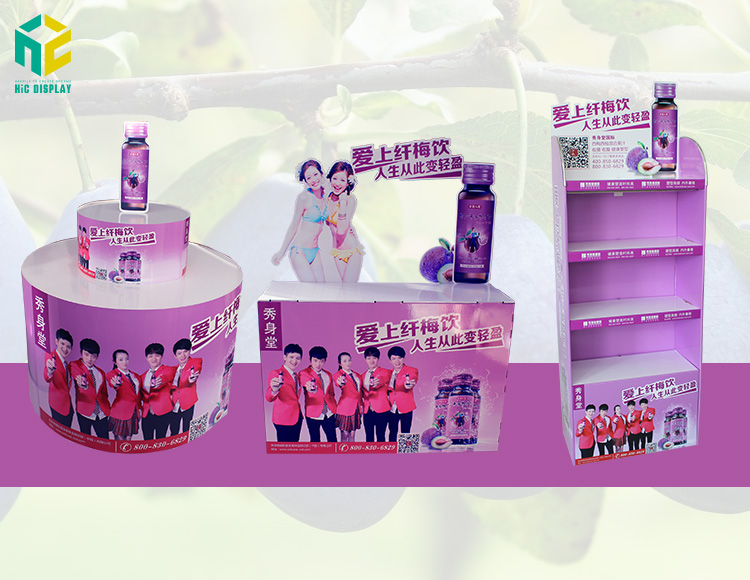 當瘦身的纖梅飲遇上精美的紙貨架