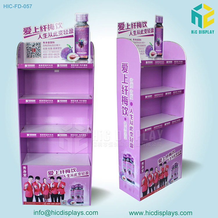 當瘦身的纖梅飲遇上精美的紙貨架